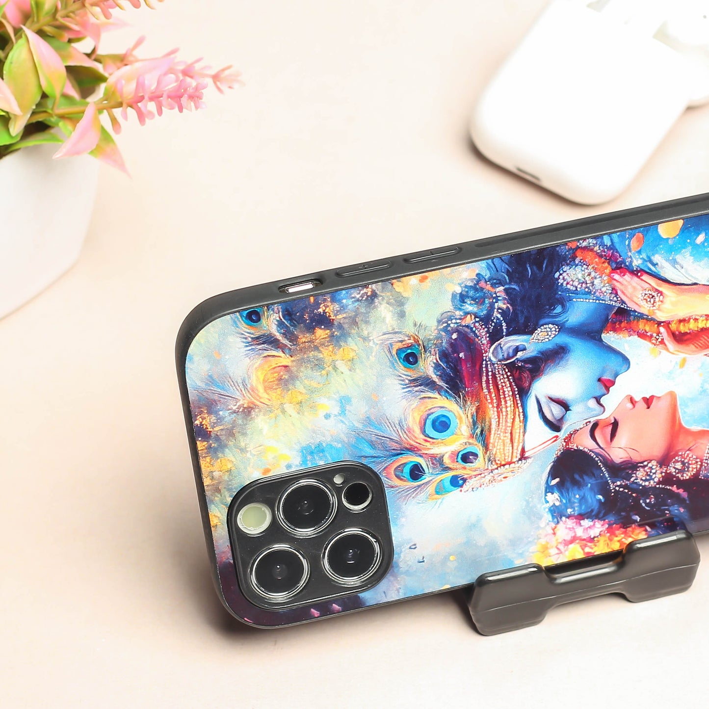 Radha Krishna Designer Metal Back cover for Apple Iphone 11 Pro