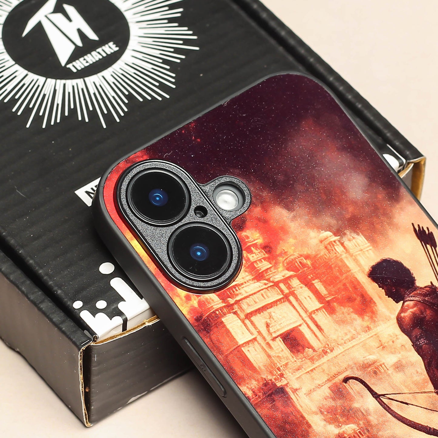 Ram ji 5th Designer Metal Back cover for Apple Iphone 16 Plus