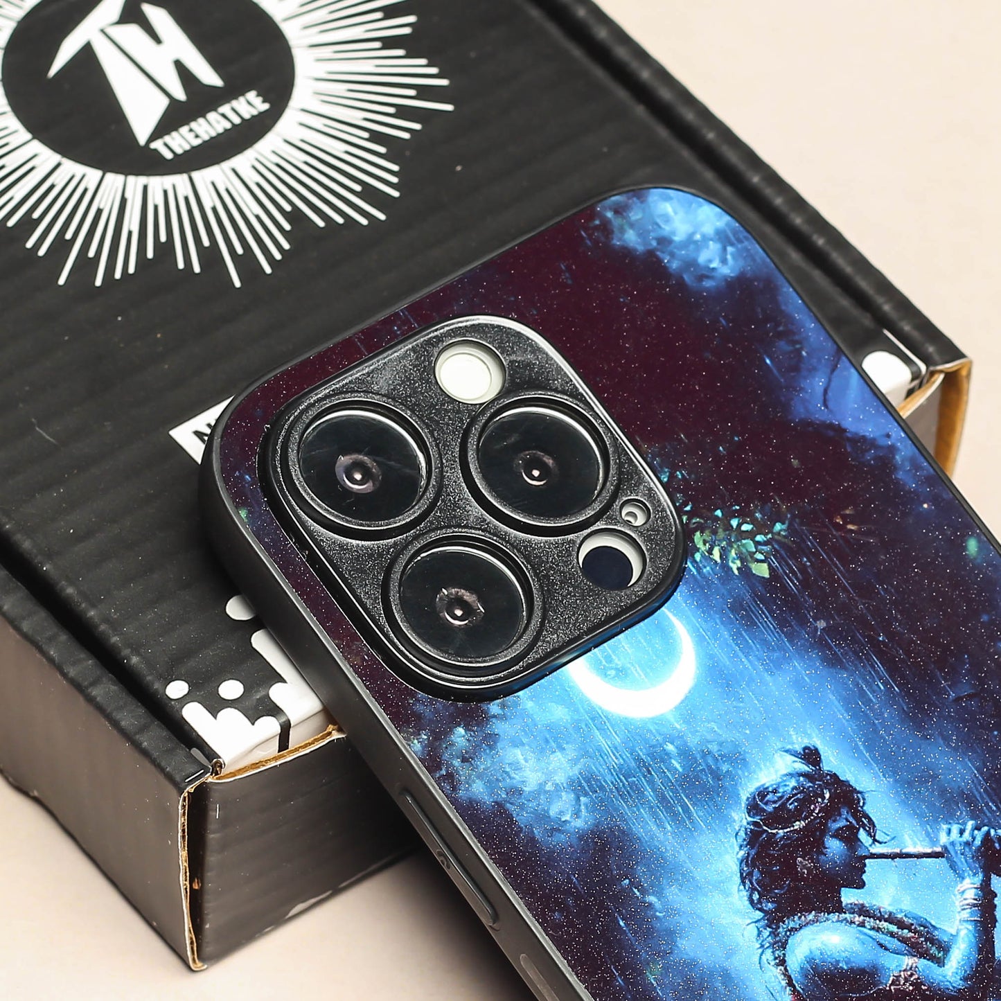 Krishna ji 2nd Designer Metal Back cover for Apple Iphone 13 Pro