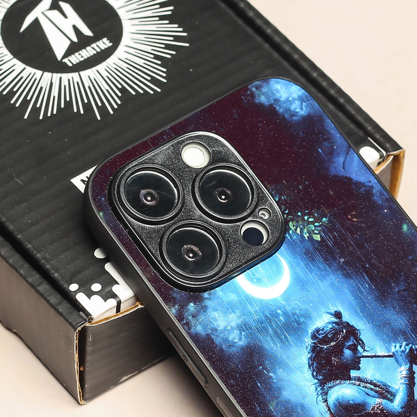 Krishna ji 2nd Designer Metal Back cover for Apple Iphone 15 Pro