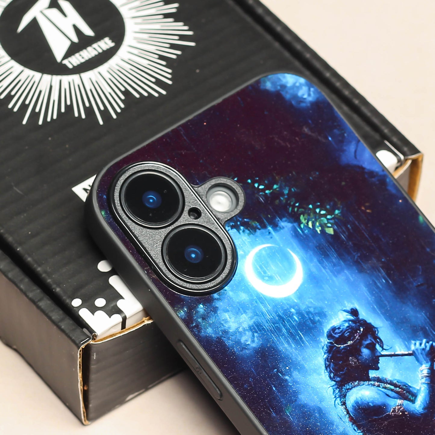 Krishna ji 2nd Designer Metal Back cover for Apple Iphone 16