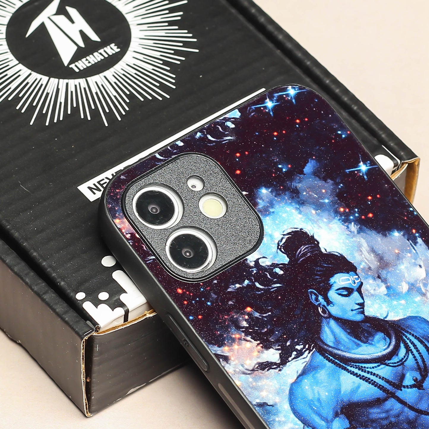 Mahadev ji 2nd Designer Metal Back cover for Apple Iphone 12