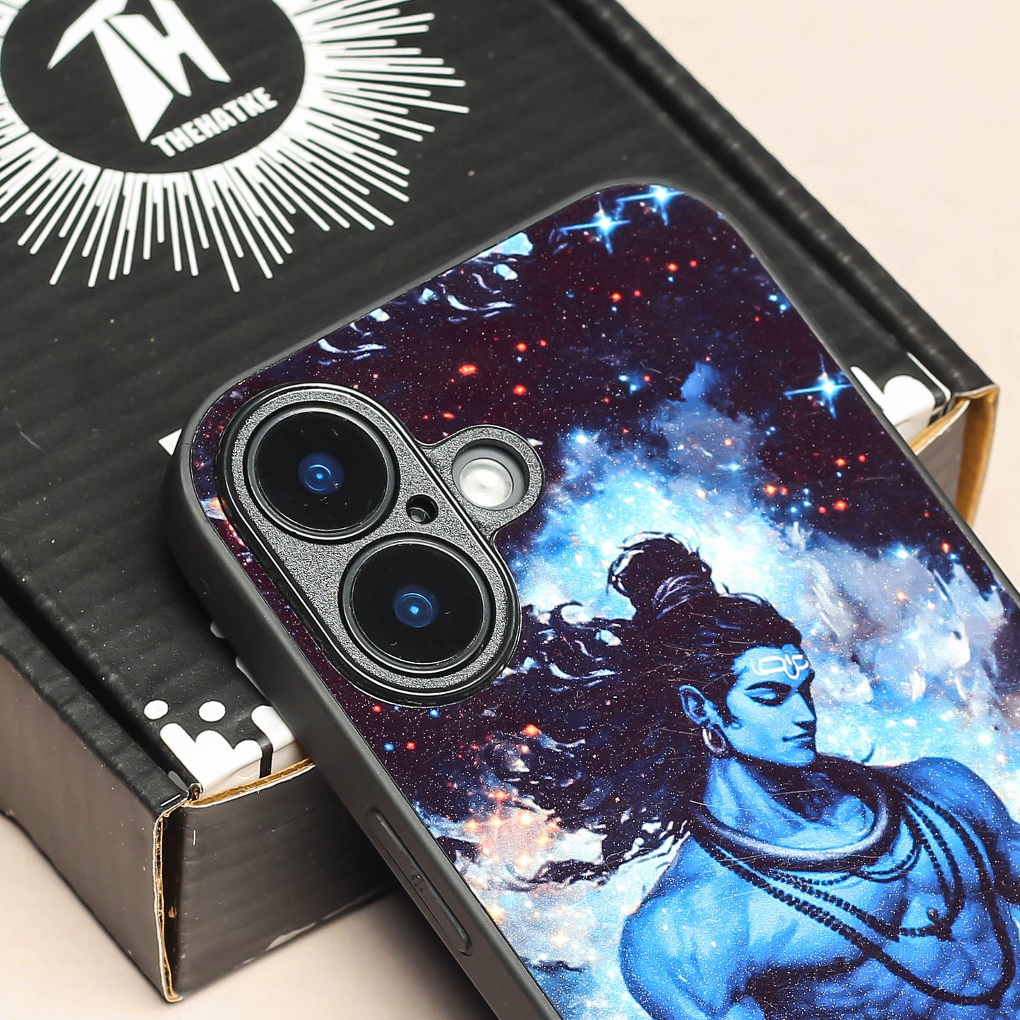 Mahadev ji 2nd Designer Metal Back cover for Apple Iphone 16
