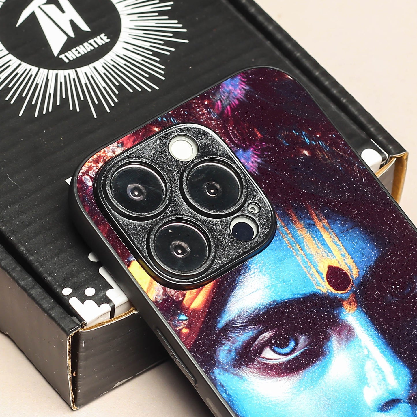 Krishna ji 1st Designer Metal Back cover for Apple Iphone 14 Pro