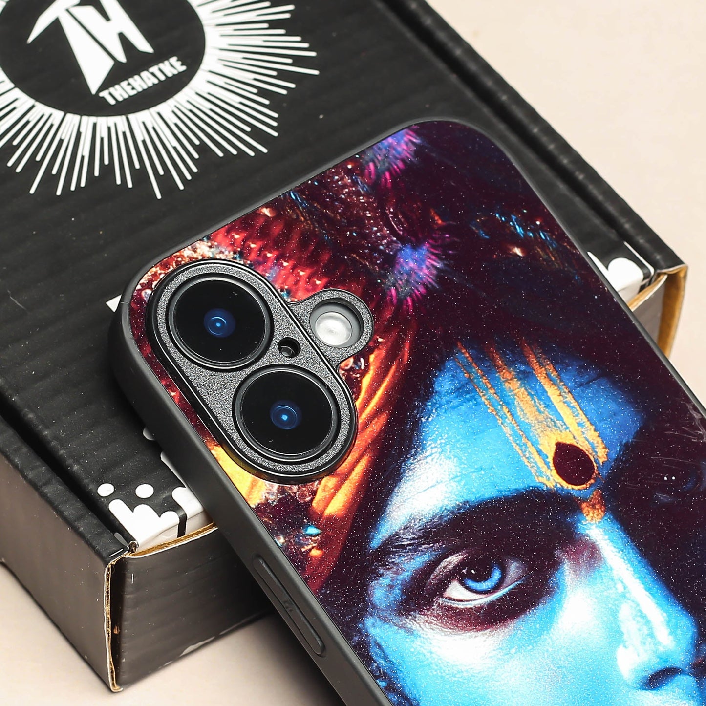 Krishna ji 1st Designer Metal Back cover for Apple Iphone 16 Plus