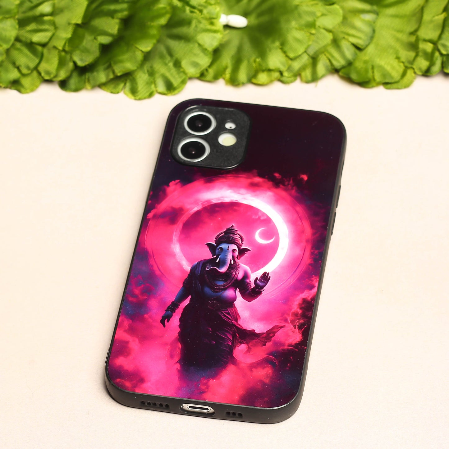 Ganesh ji 4th Designer Metal Back cover for Apple Iphone 11