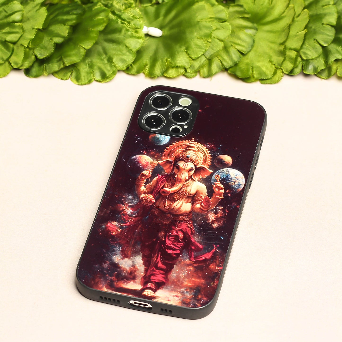 Ganesh ji 2nd Designer Metal Back cover for Apple Iphone 12 Pro Max