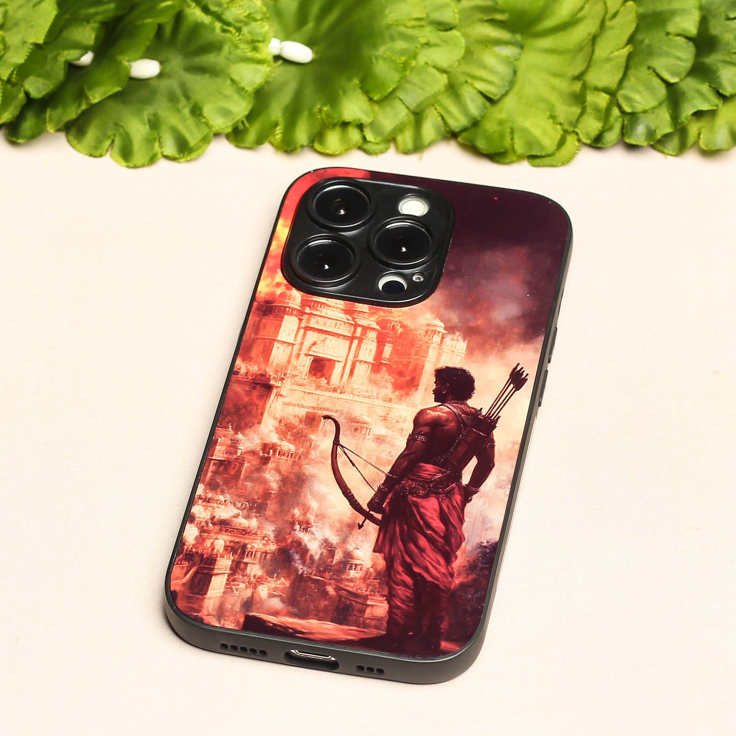 Ram ji 5th Designer Metal Back cover for Apple Iphone 14 Pro