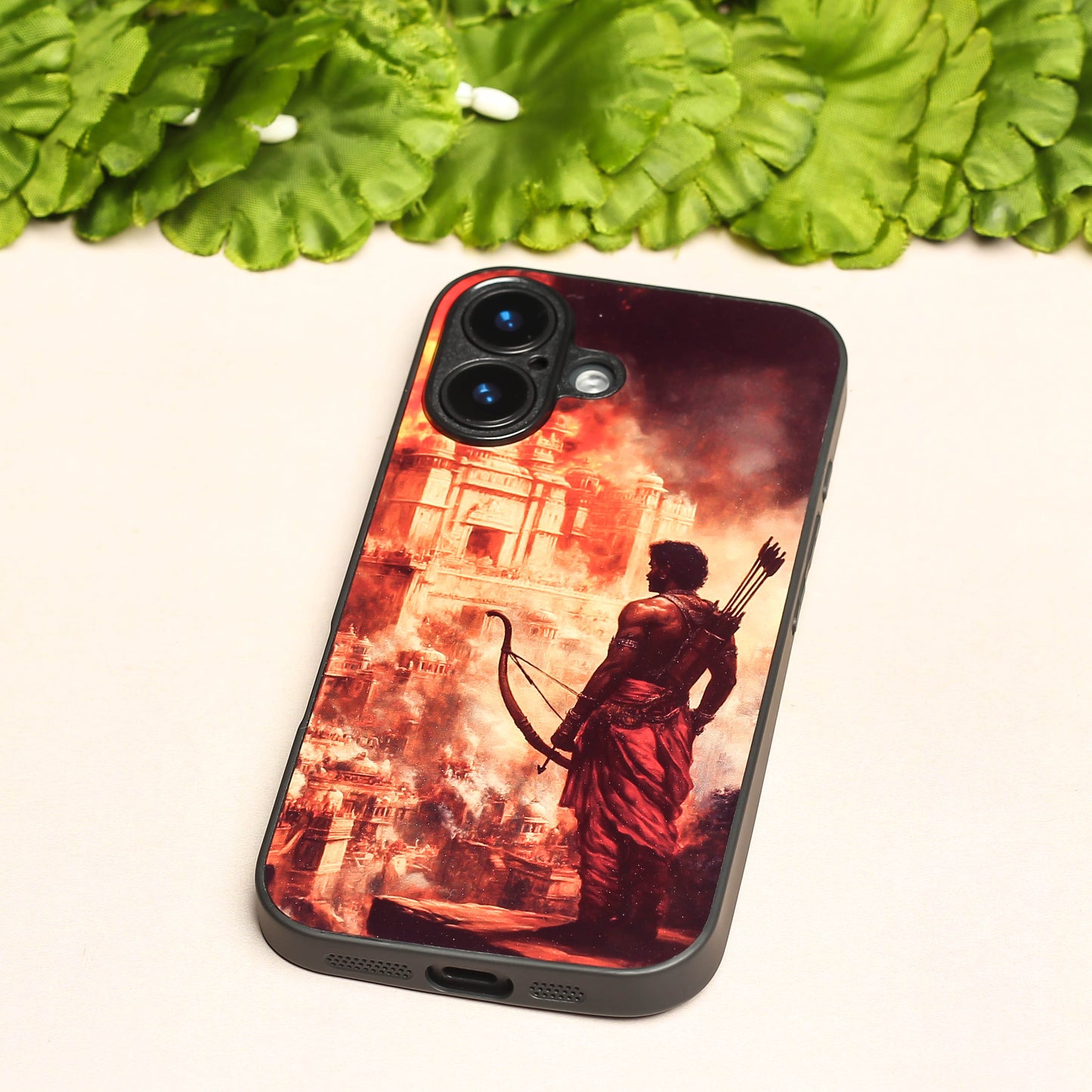 Ram ji 5th Designer Metal Back cover for Apple Iphone 16 Plus