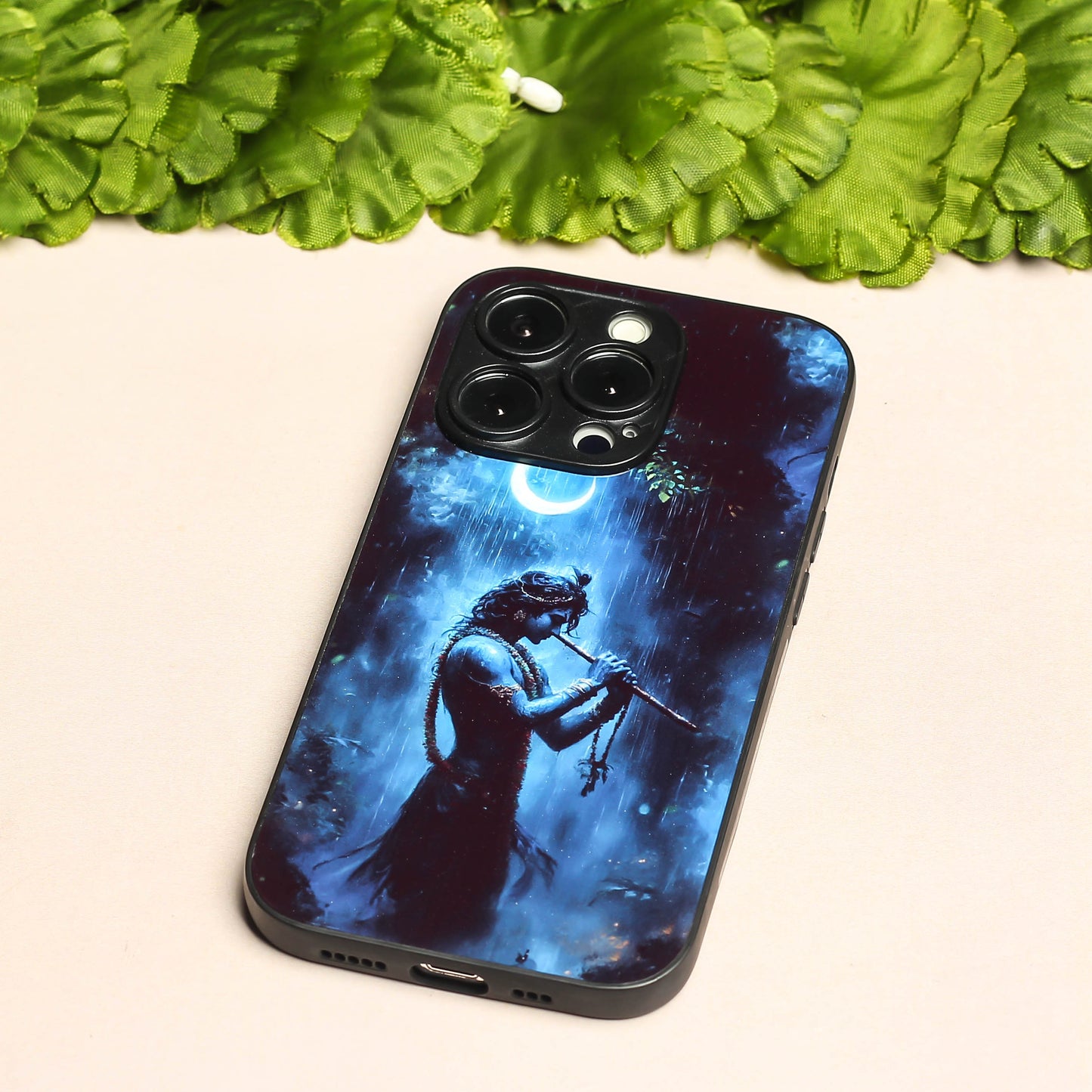 Krishna ji 2nd Designer Metal Back cover for Apple Iphone 13 Pro Max