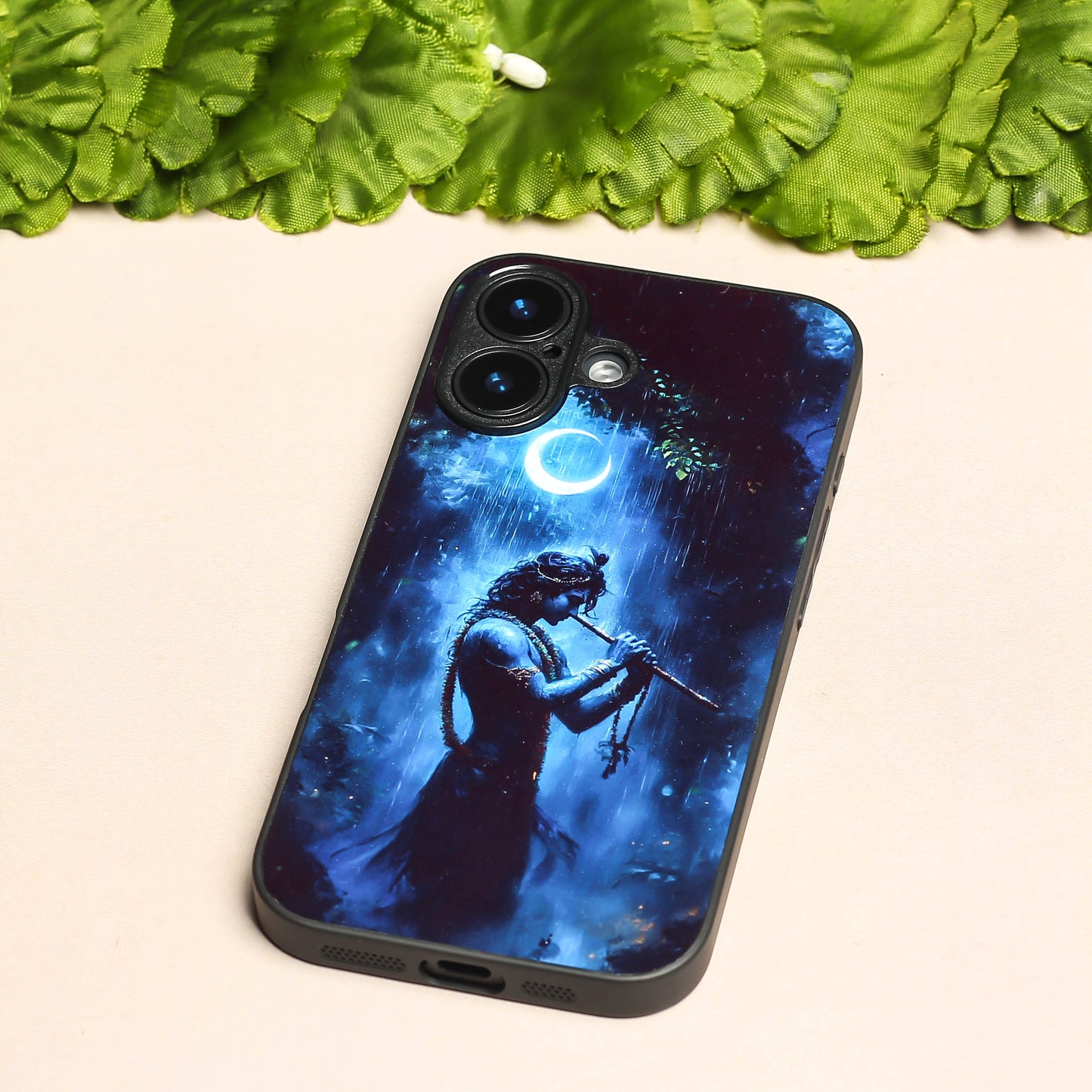 Krishna ji 2nd Designer Metal Back cover for Apple Iphone 16