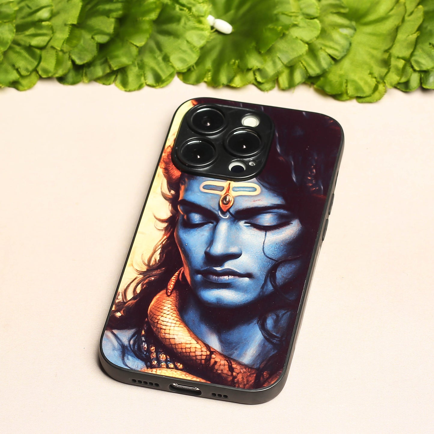 Mahadev ji 1st Designer Metal Back cover for Apple Iphone 15 Pro