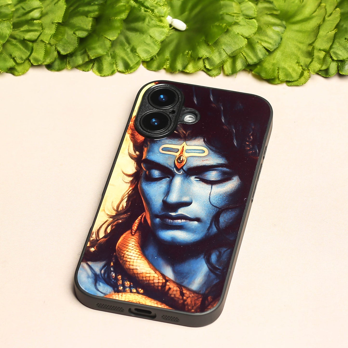 Mahadev ji 1st Designer Metal Back cover for Apple Iphone 16