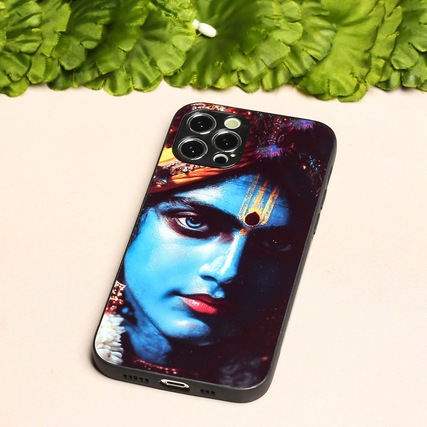 Krishna ji 1st Designer Metal Back cover for Apple Iphone 12 Pro Max