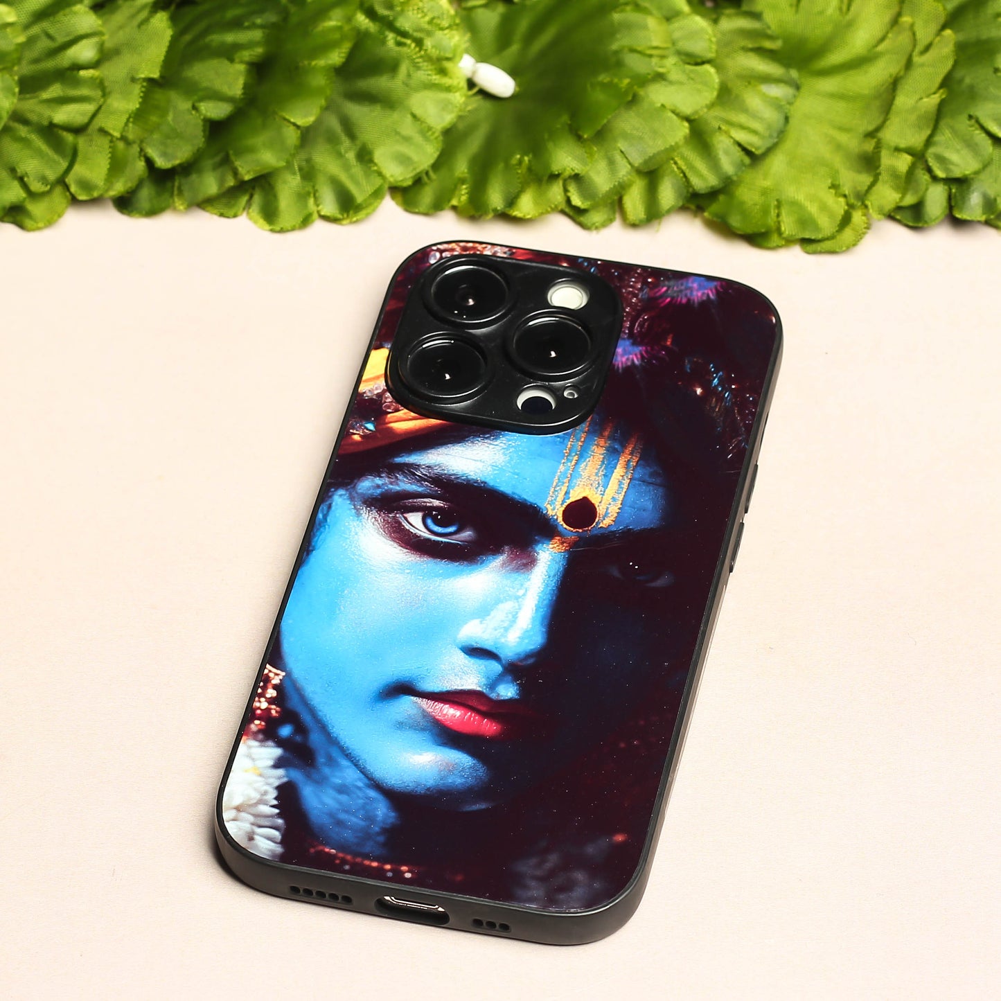Krishna ji 1st Designer Metal Back cover for Apple Iphone 16 Pro