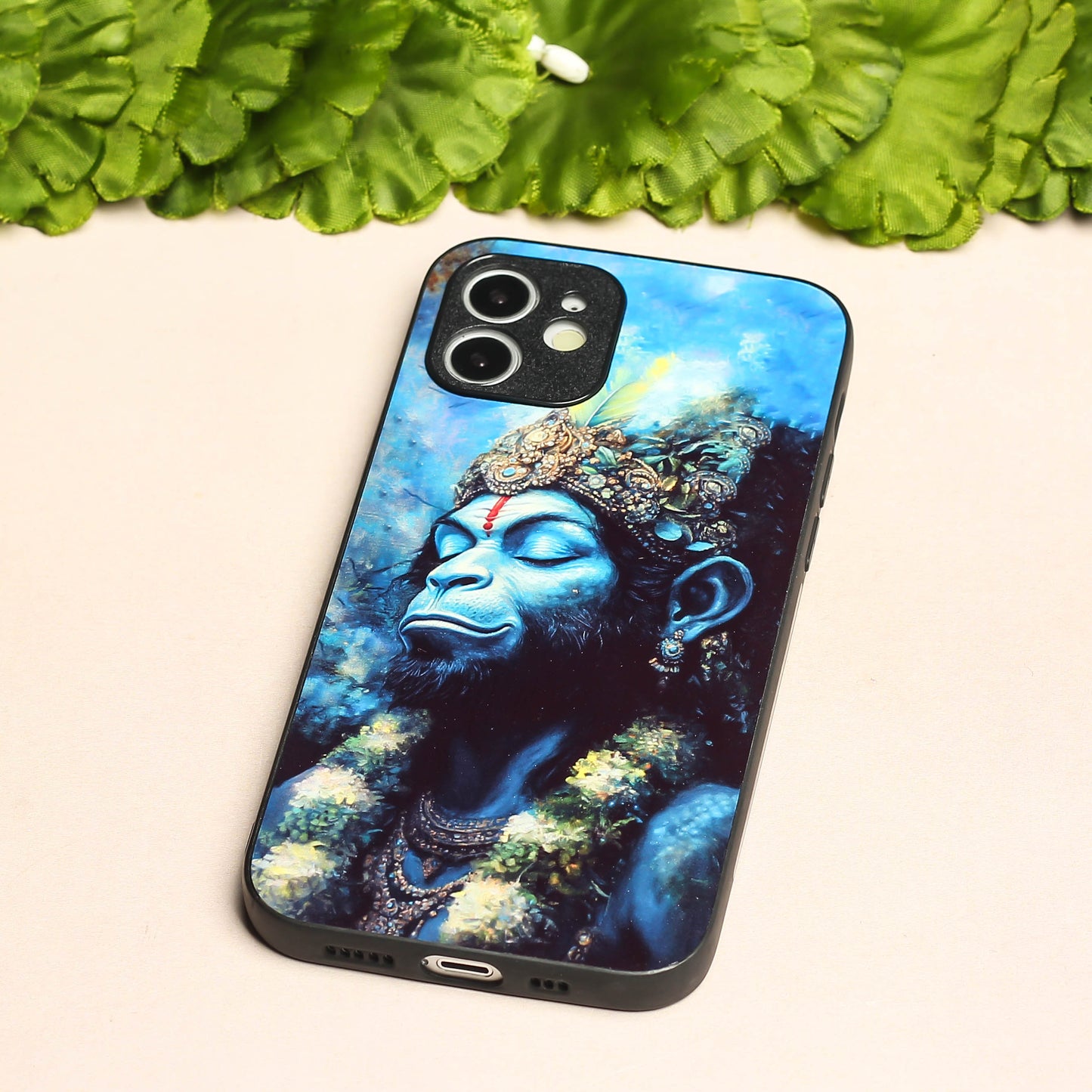 Hanuman ji 2nd Designer Metal Back cover for Apple Iphone 12