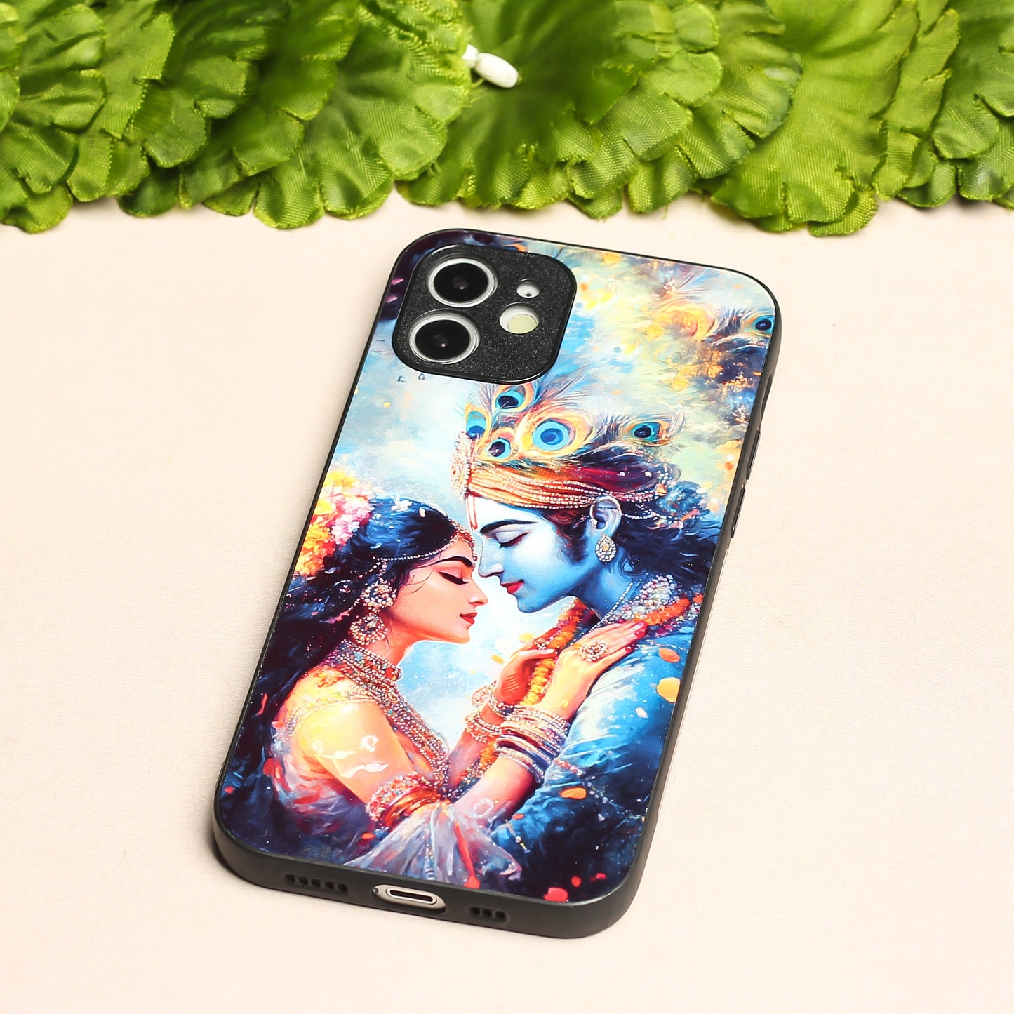 Radha Krishna Designer Metal Back cover for Apple Iphone 11