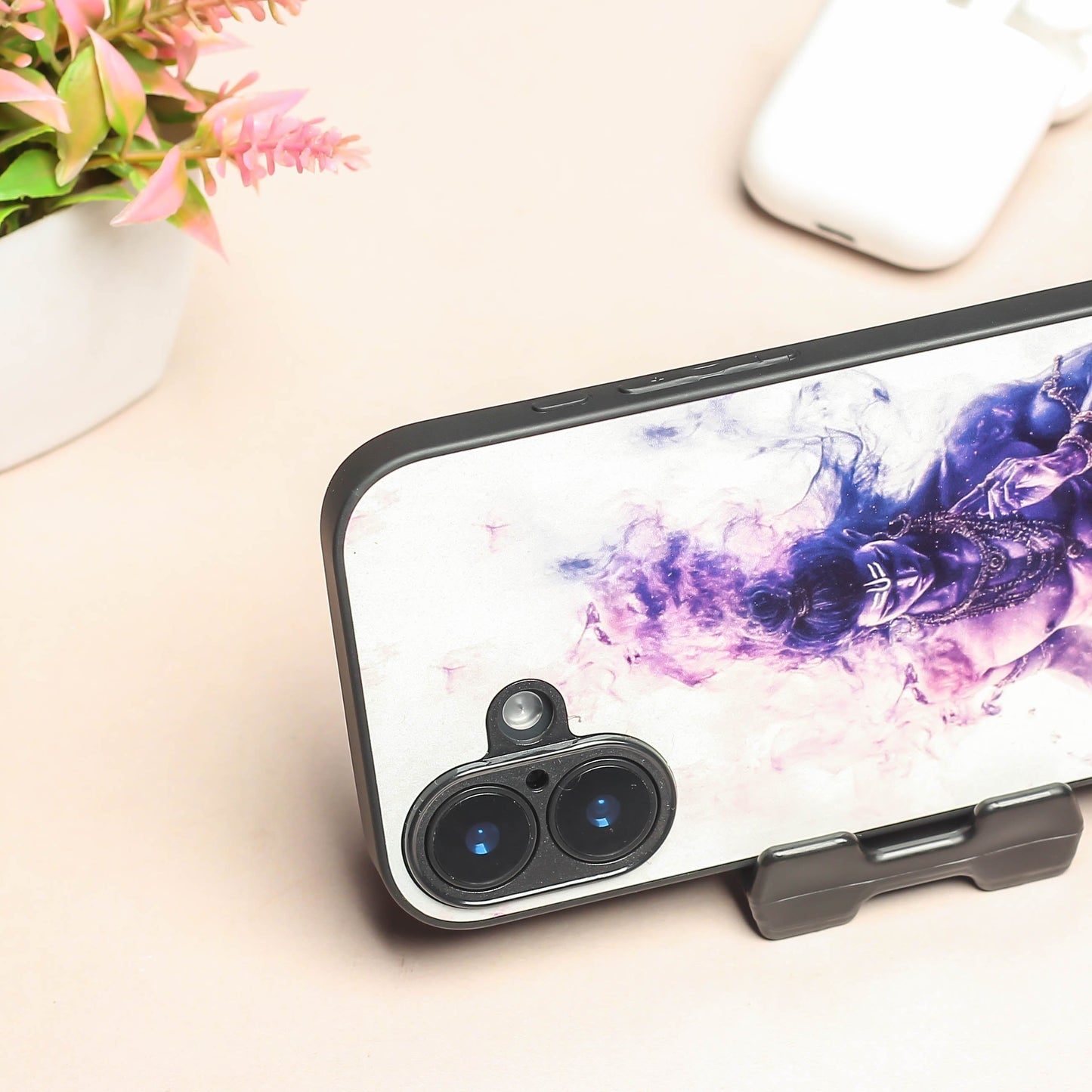 Mahadev ji 3rd Designer Metal Back cover for Apple Iphone 16 Plus