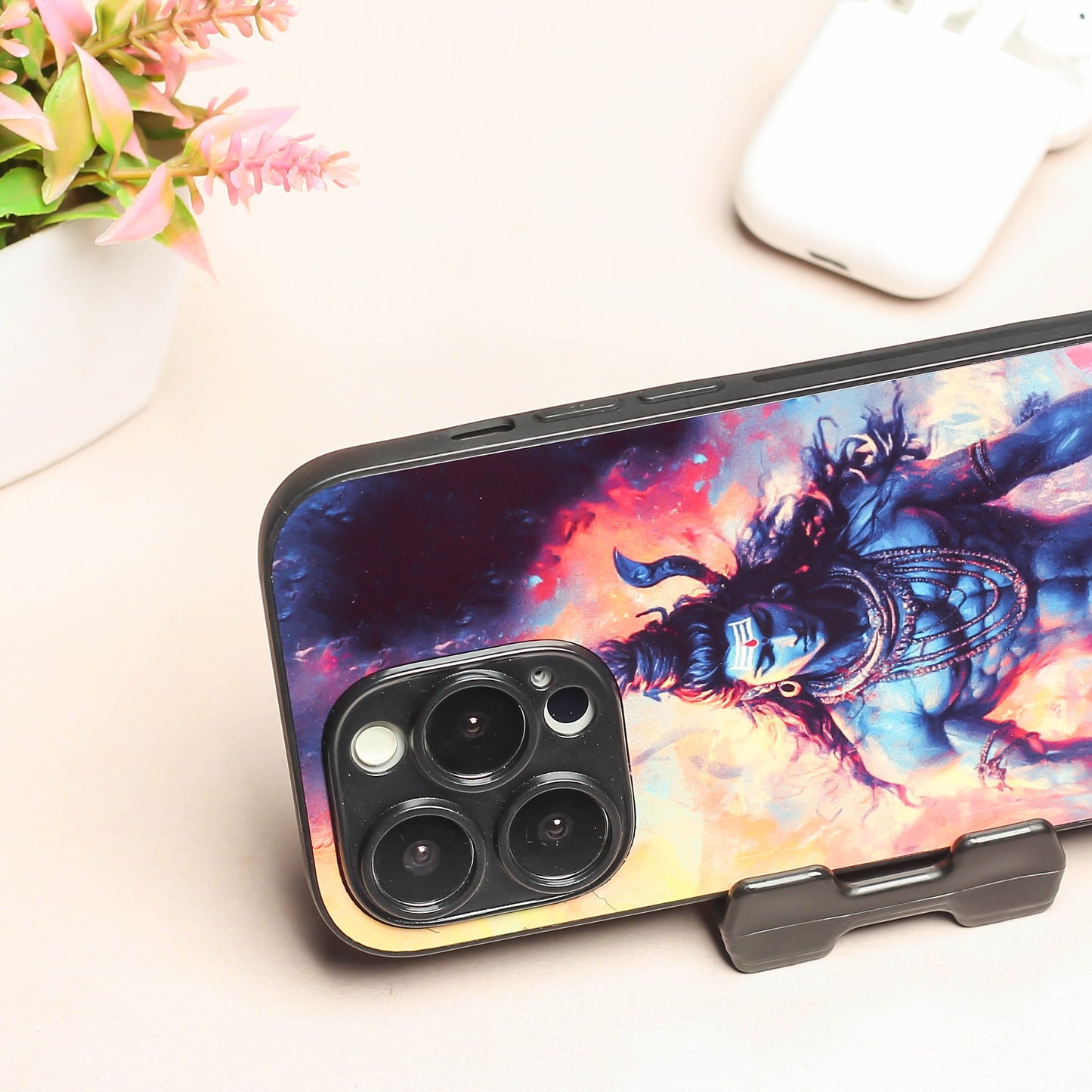 Mahadev ji 4th Designer Metal Back cover for Apple Iphone 14 Pro