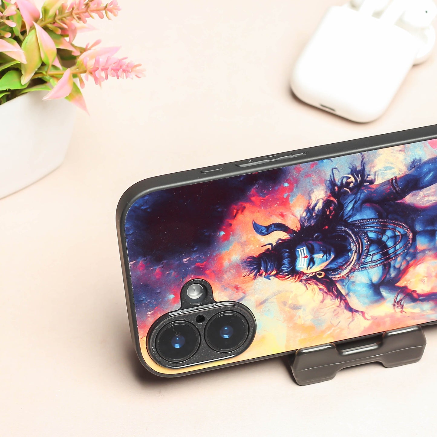 Mahadev ji 4th Designer Metal Back cover for Apple Iphone 16 Plus