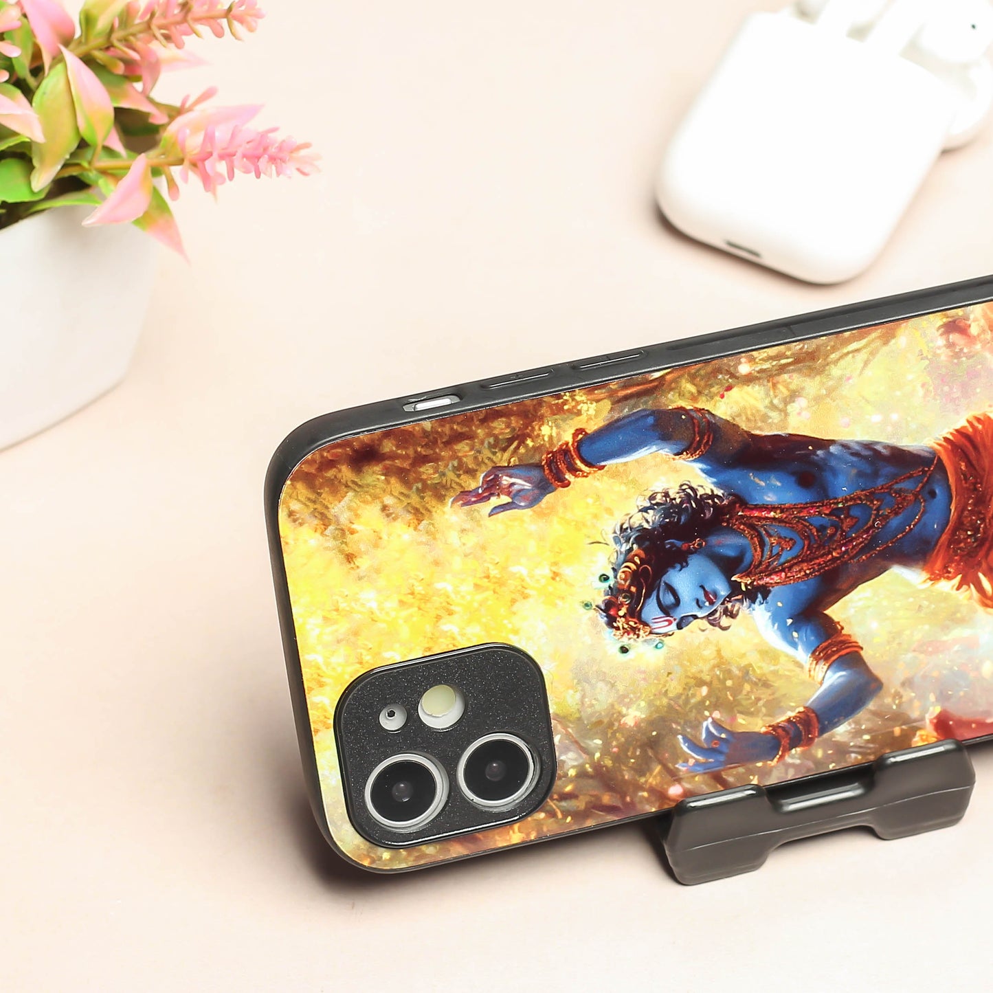 Krishna ji 3rd Designer Metal Back cover for Apple Iphone 11
