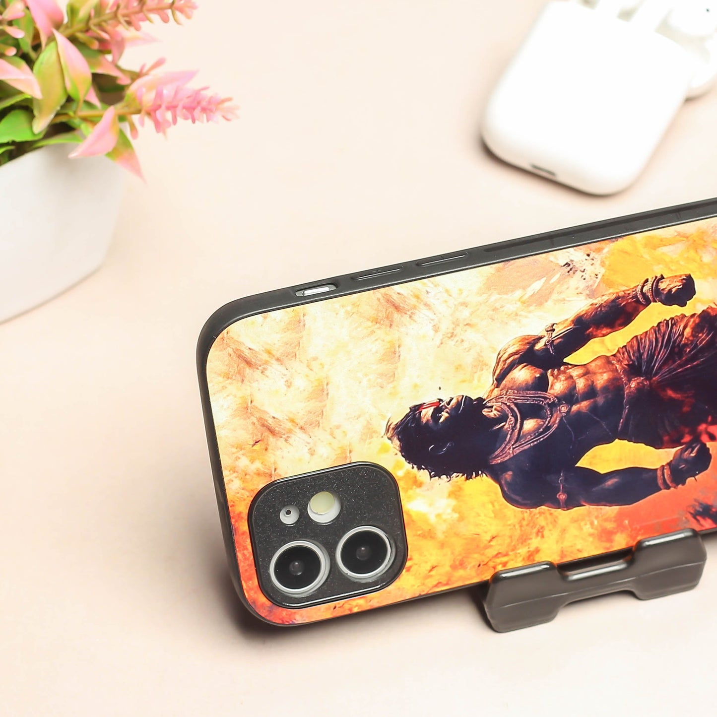 Hanuman ji 5th Designer Metal Back cover for Apple Iphone 12
