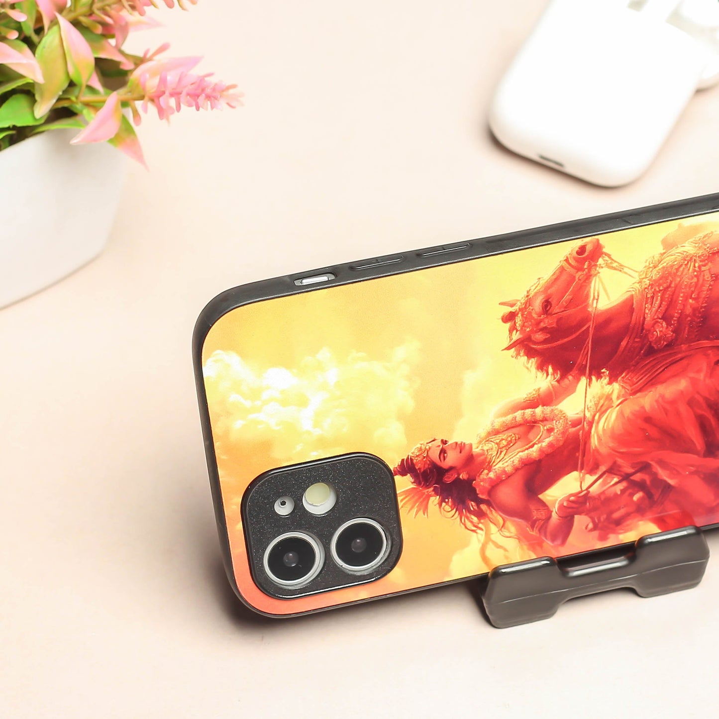 Krishna ji 5th Designer Metal Back cover for Apple Iphone 12