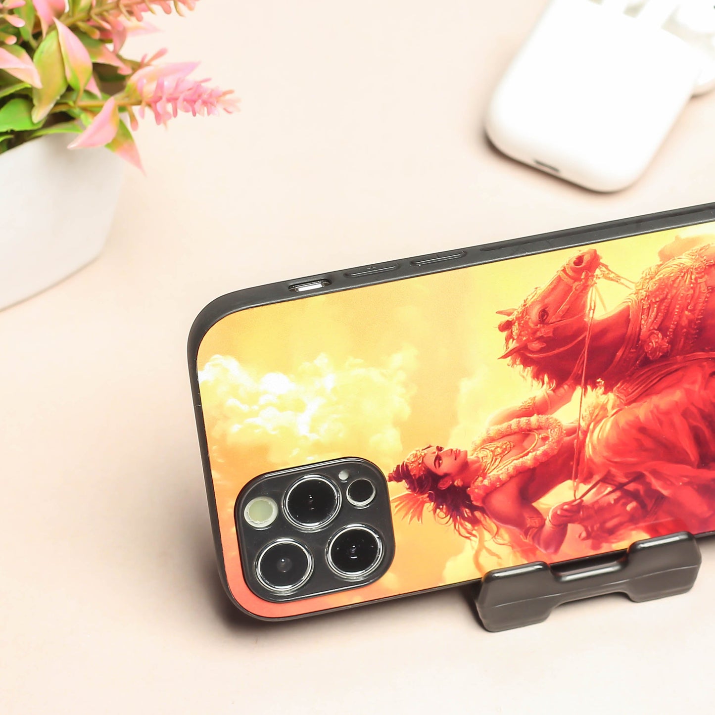 Krishna ji 5th Designer Metal Back cover for Apple Iphone 12 Pro Max