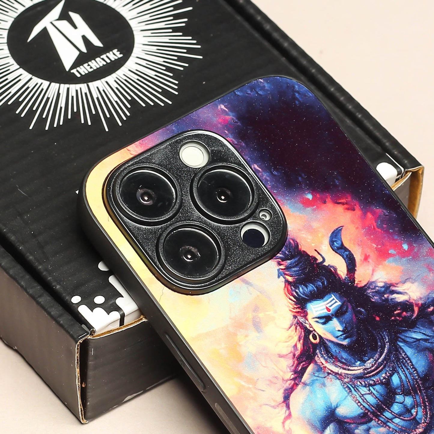 Mahadev ji 4th Designer Metal Back cover for Apple Iphone 14 Pro Max