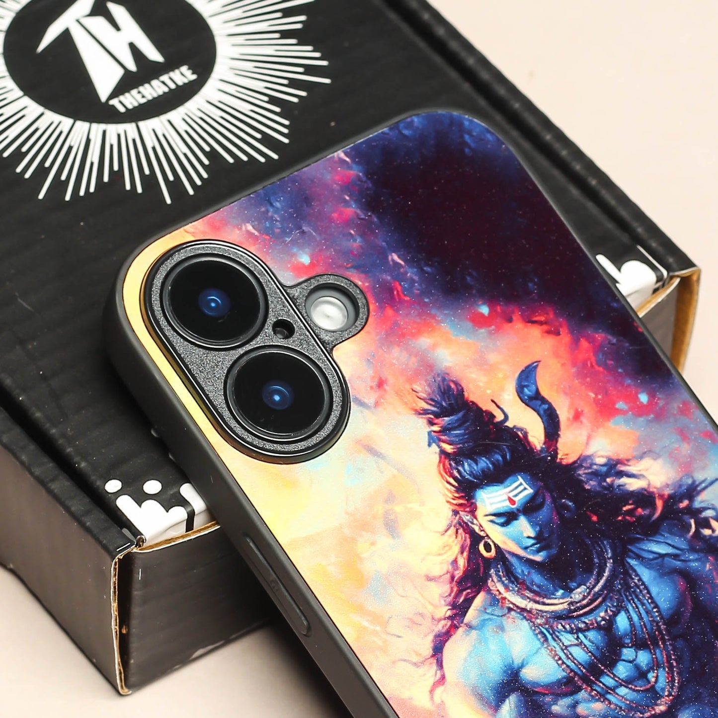 Mahadev ji 4th Designer Metal Back cover for Apple Iphone 16 Plus