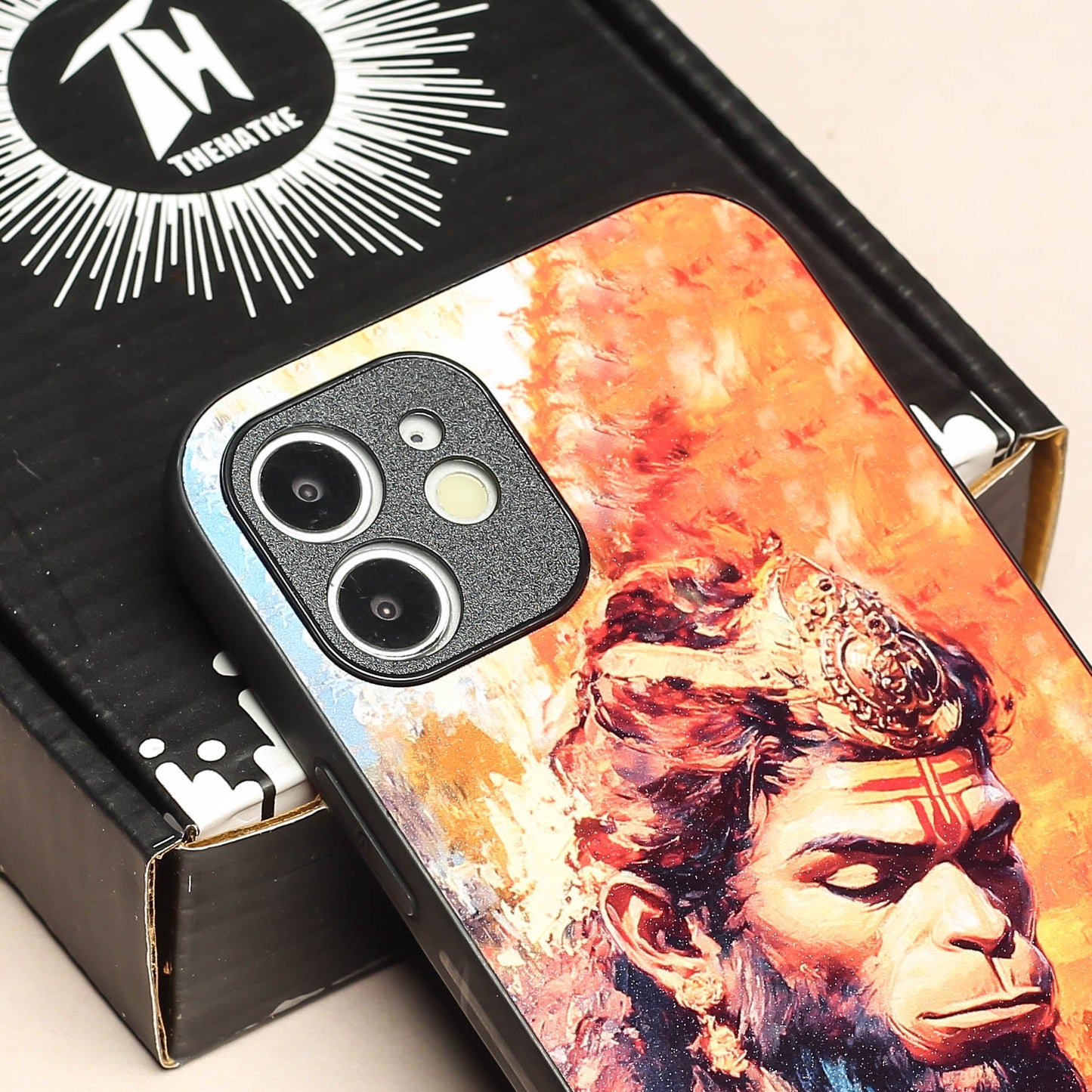 Hanuman ji 4th Designer Metal Back cover for Apple Iphone 12