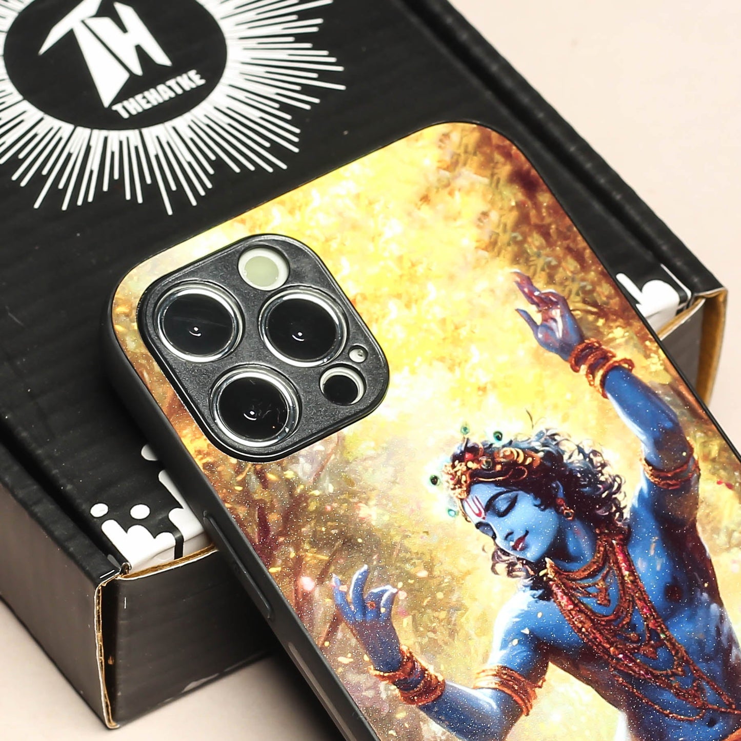 Krishna ji 3rd Designer Metal Back cover for Apple Iphone 12 Pro