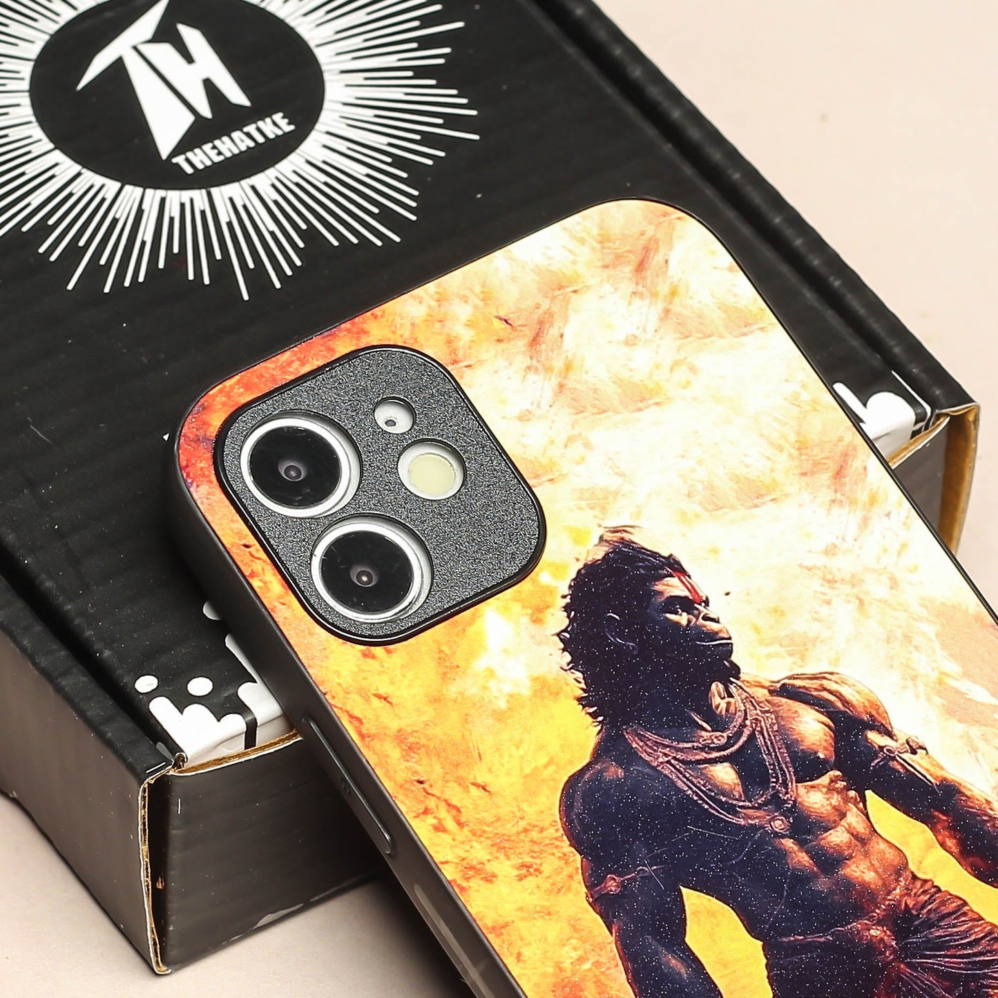 Hanuman ji 5th Designer Metal Back cover for Apple Iphone 12