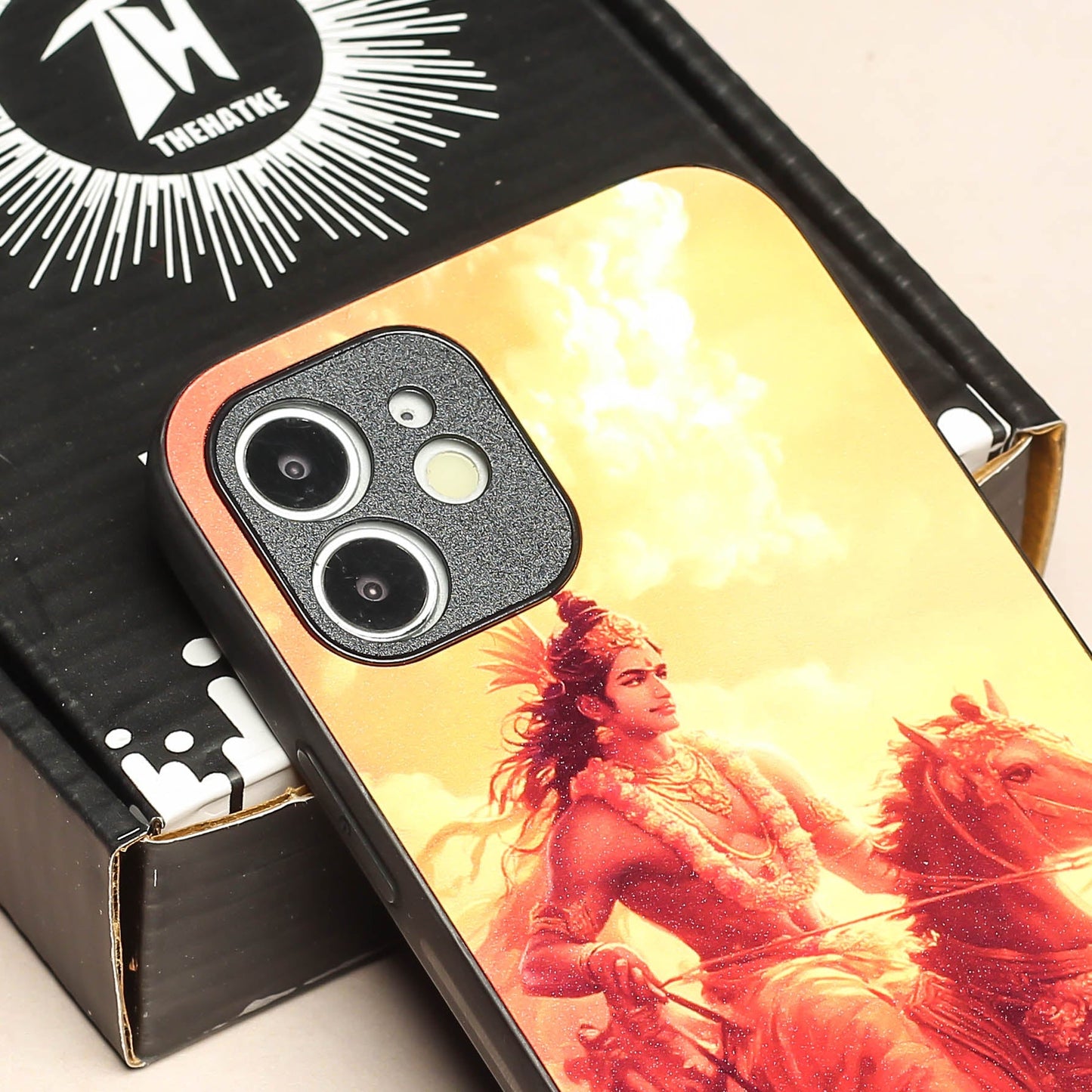 Krishna ji 5th Designer Metal Back cover for Apple Iphone 12