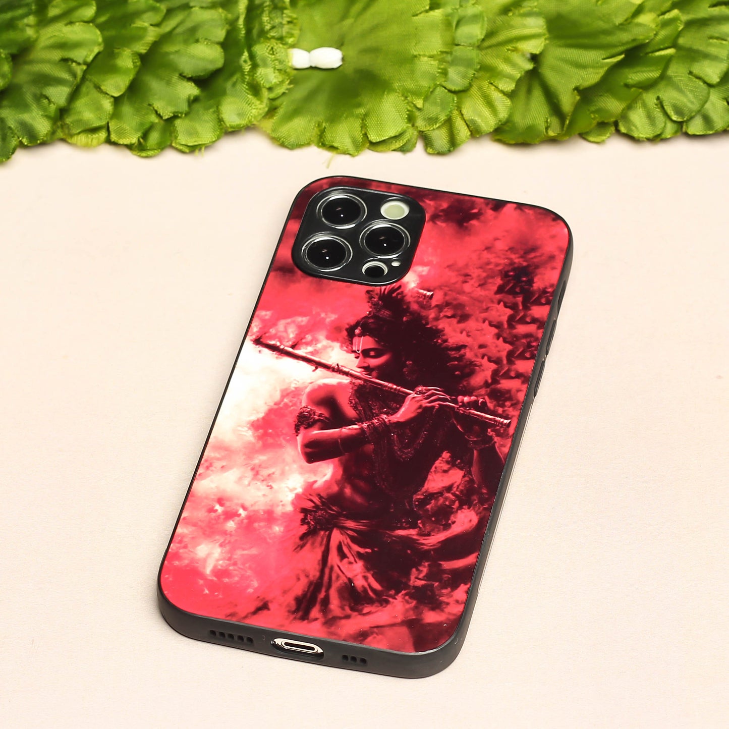 Krishna ji 4th Designer Metal Back cover for Apple Iphone 12 Pro Max