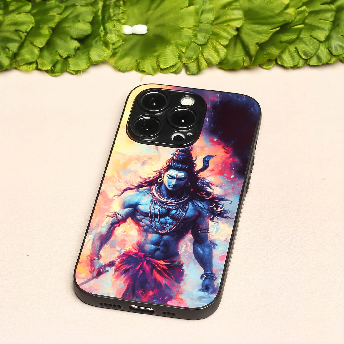 Mahadev ji 4th Designer Metal Back cover for Apple Iphone 15 Pro Max