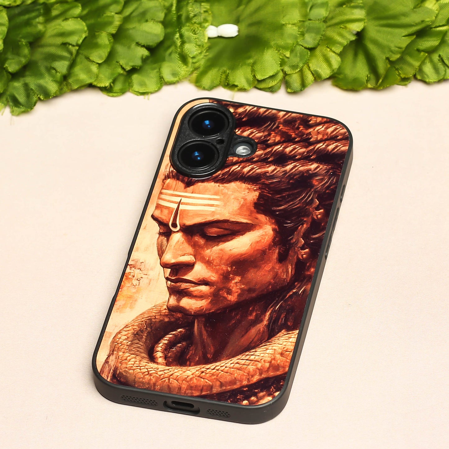 Mahadev ji 5th Designer Metal Back cover for Apple Iphone 16 Plus