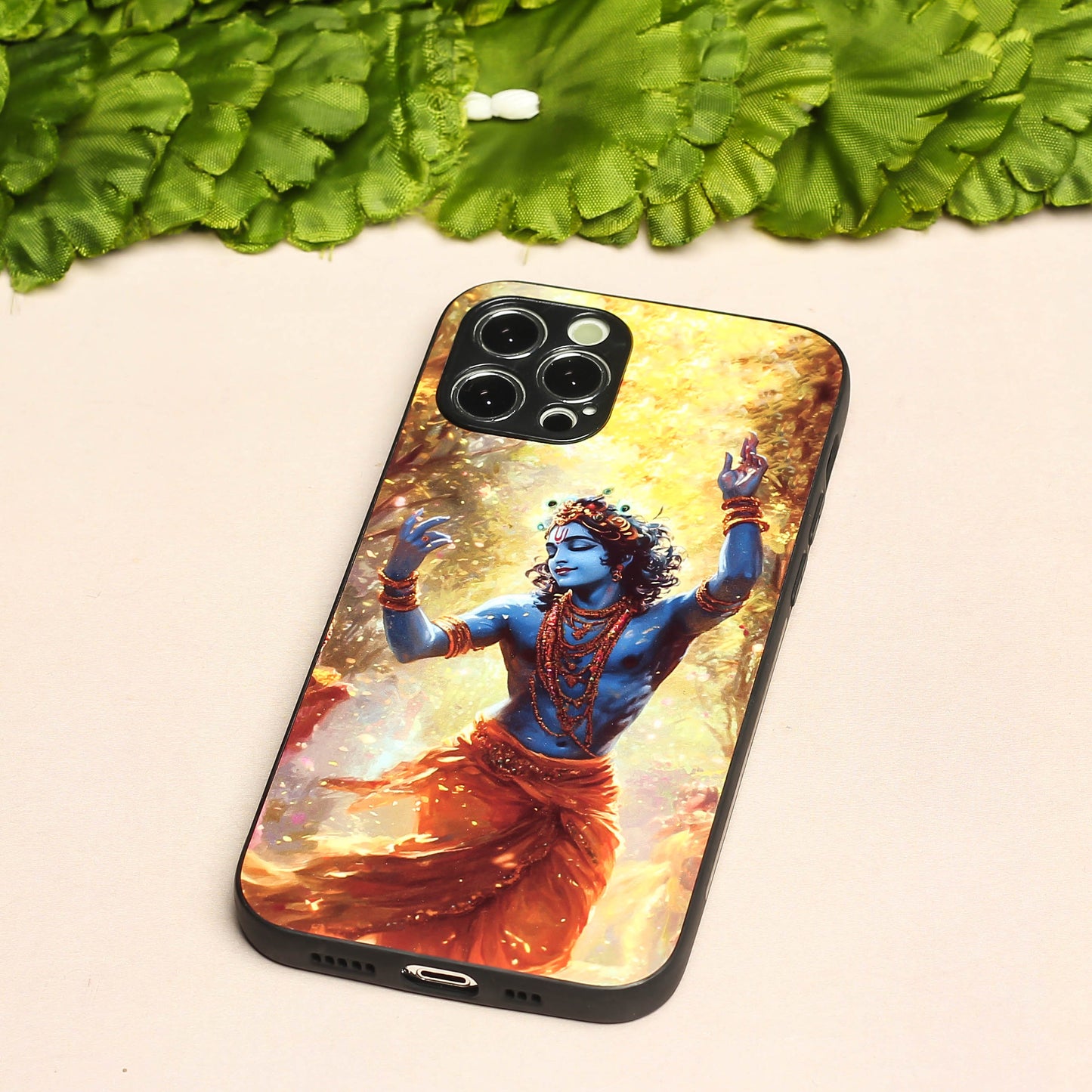 Krishna ji 3rd Designer Metal Back cover for Apple Iphone 12 Pro