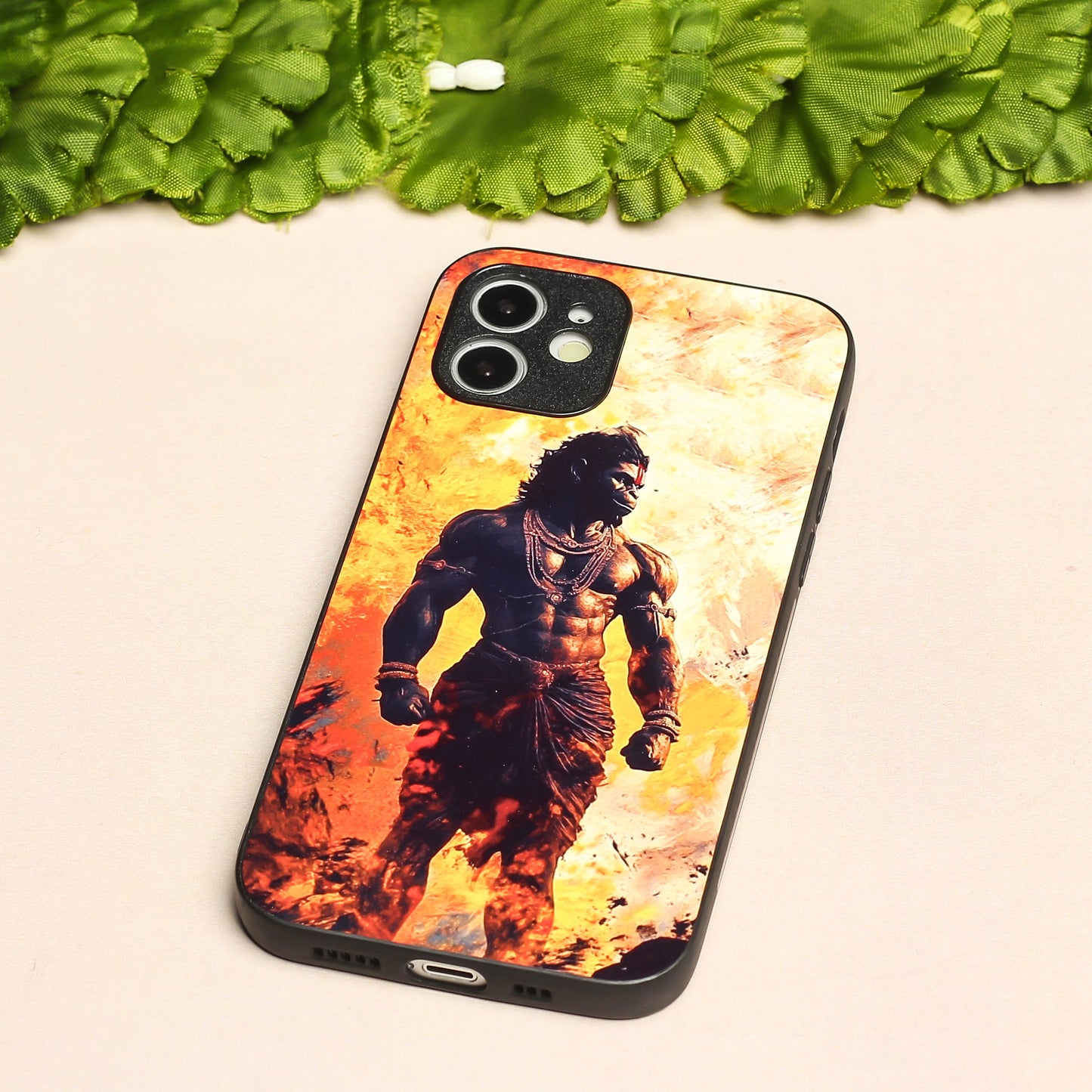 Hanuman ji 5th Designer Metal Back cover for Apple Iphone 12