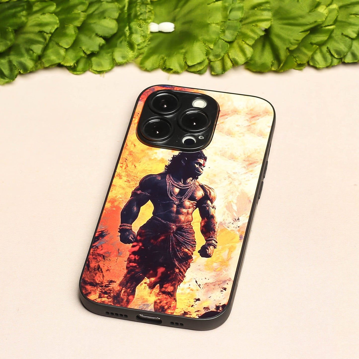 Hanuman ji 5th Designer Metal Back cover for Apple Iphone 13 Pro Max