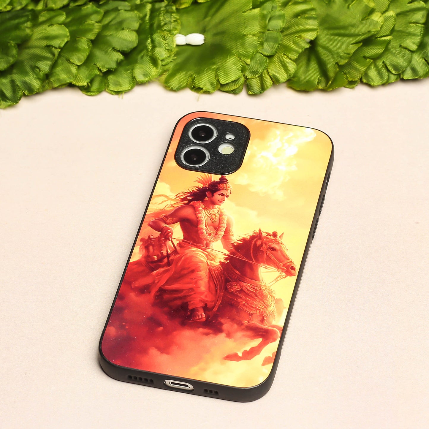 Krishna ji 5th Designer Metal Back cover for Apple Iphone 12