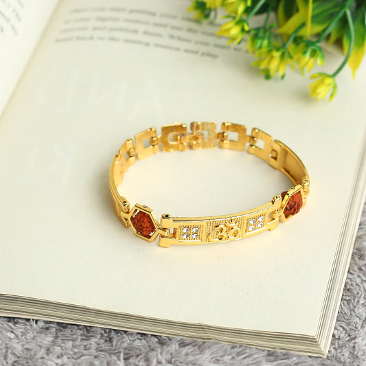 Golden Plated Om Tripti Spiritual Bracelet