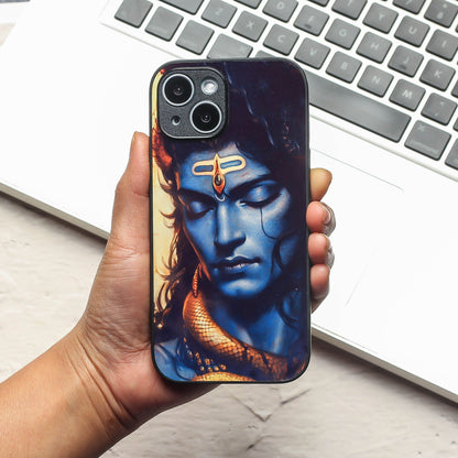 Mahadev ji 1st Designer Metal Back cover for Apple Iphone 15
