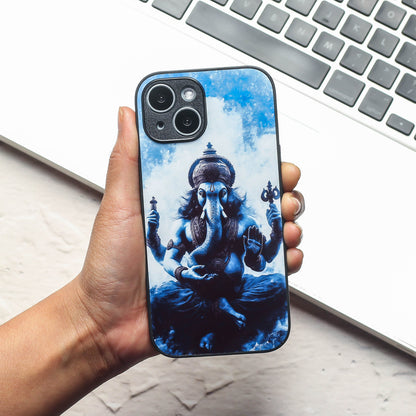 Ganesh ji 1st Designer Metal Back cover for Apple Iphone 14