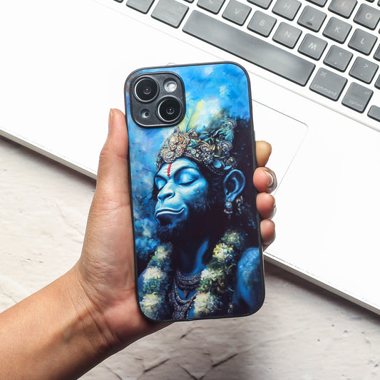 Hanuman ji 2nd Designer Metal Back cover for Apple Iphone 14
