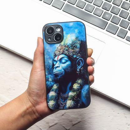Hanuman ji 2nd Designer Metal Back cover for Apple Iphone 14 Plus