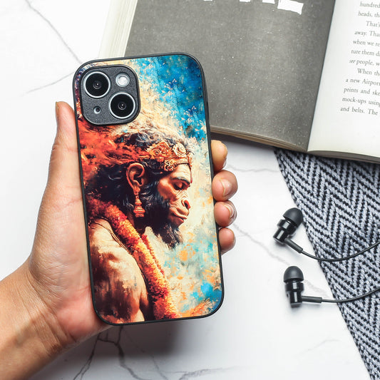 Hanuman ji 3rd Designer Metal Back cover for Apple Iphone 14