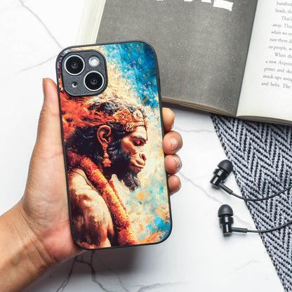 Hanuman ji 3rd Designer Metal Back cover for Apple Iphone 15 Plus