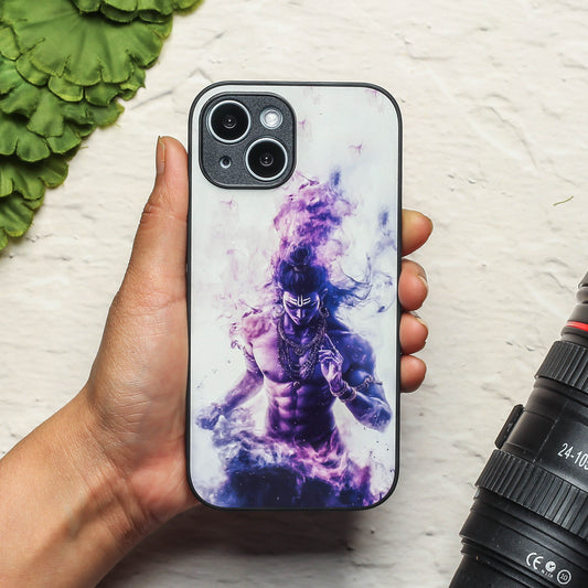 Mahadev ji 3rd Designer Metal Back cover for Apple Iphone 15