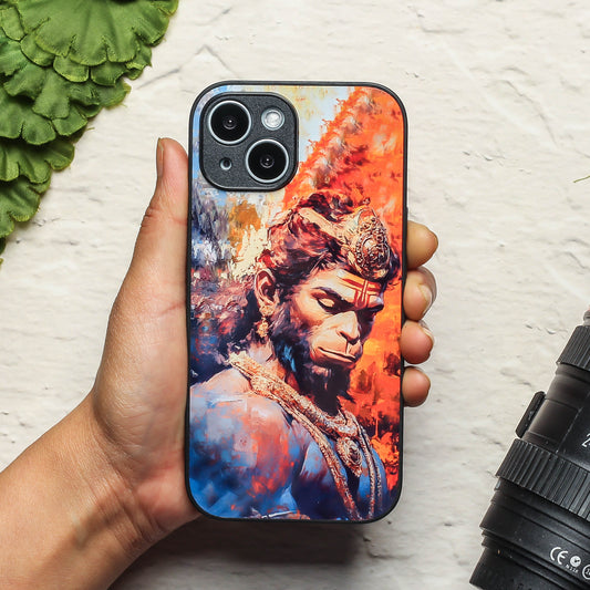 Hanuman ji 4th Designer Metal Back cover for Apple Iphone 15